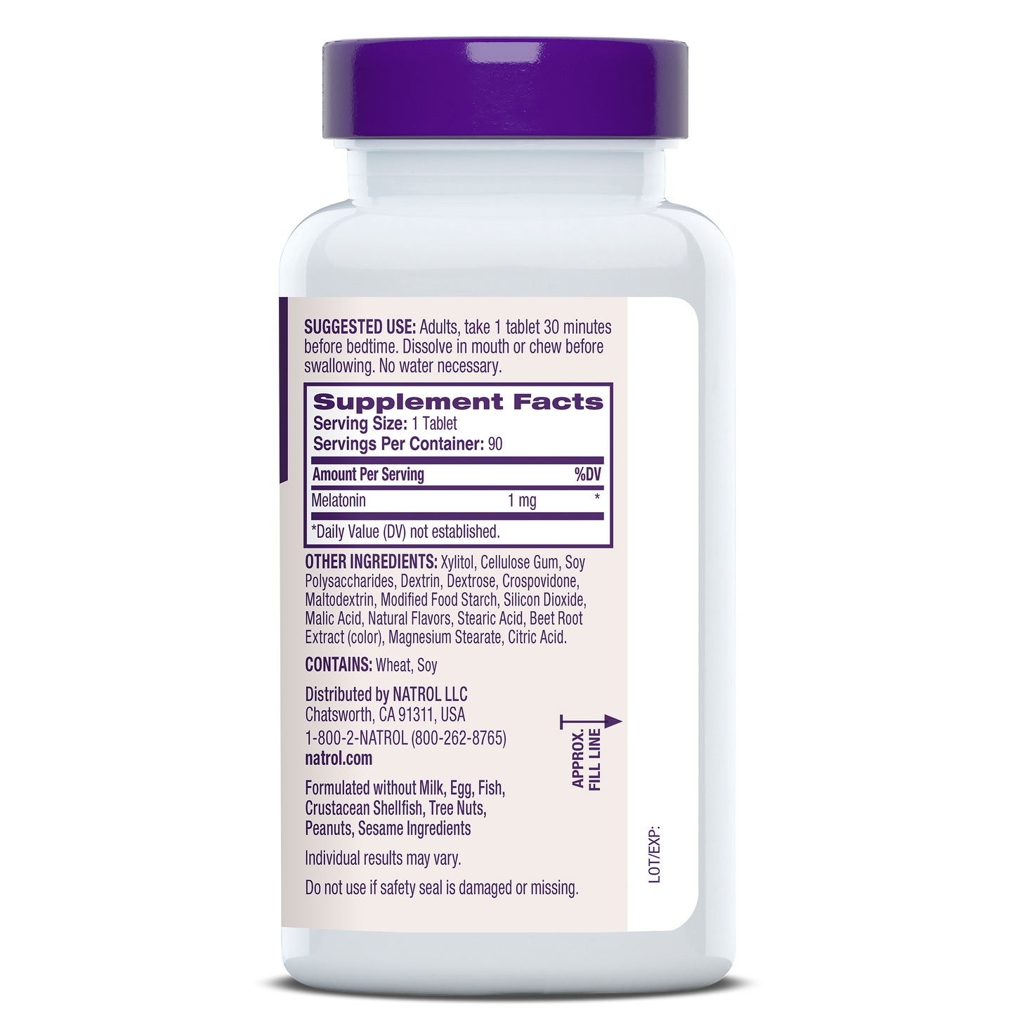 Melatonin Fast Dissolve Strawberry Tablets - 1mg