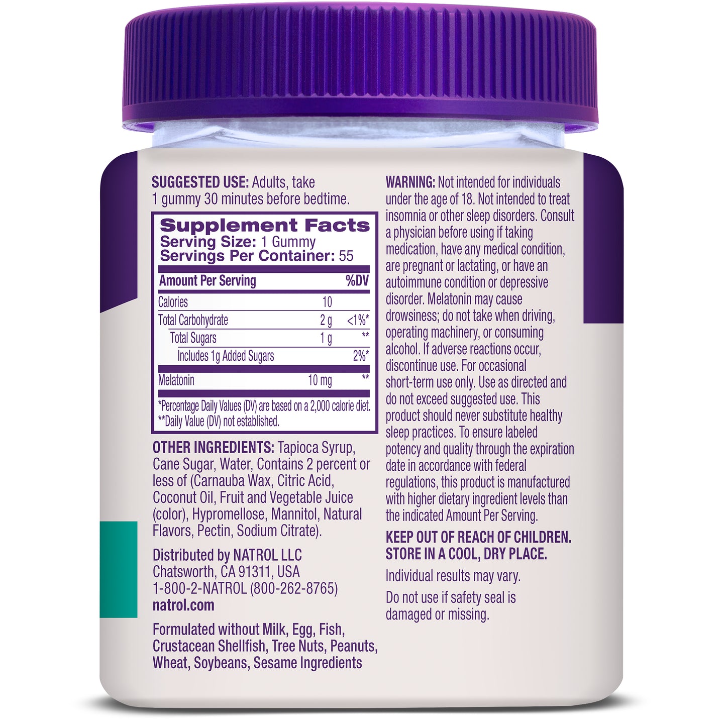 Melatonin Gummies Time Release - 10mg