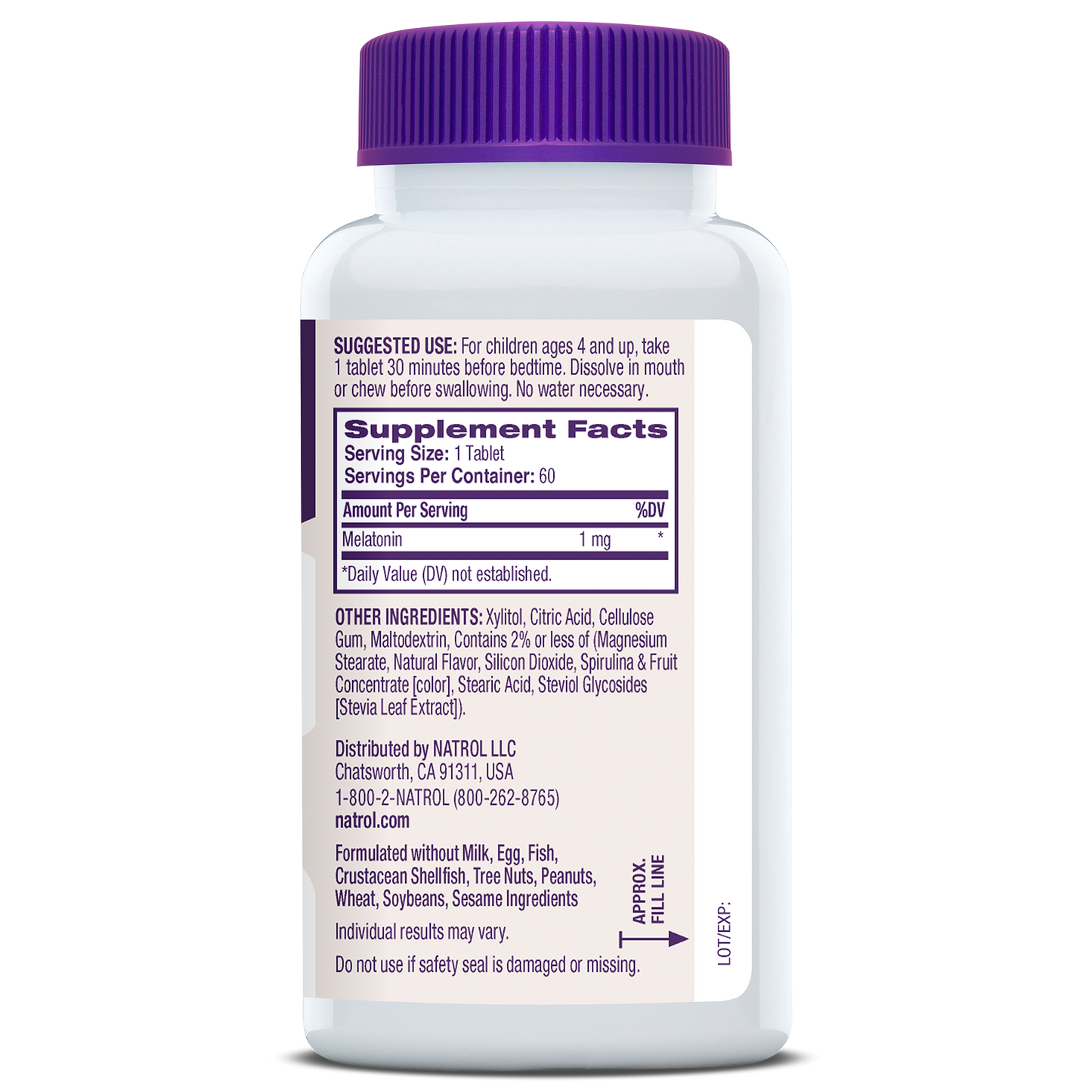 Kid's 1mg Melatonin Blue Razz
