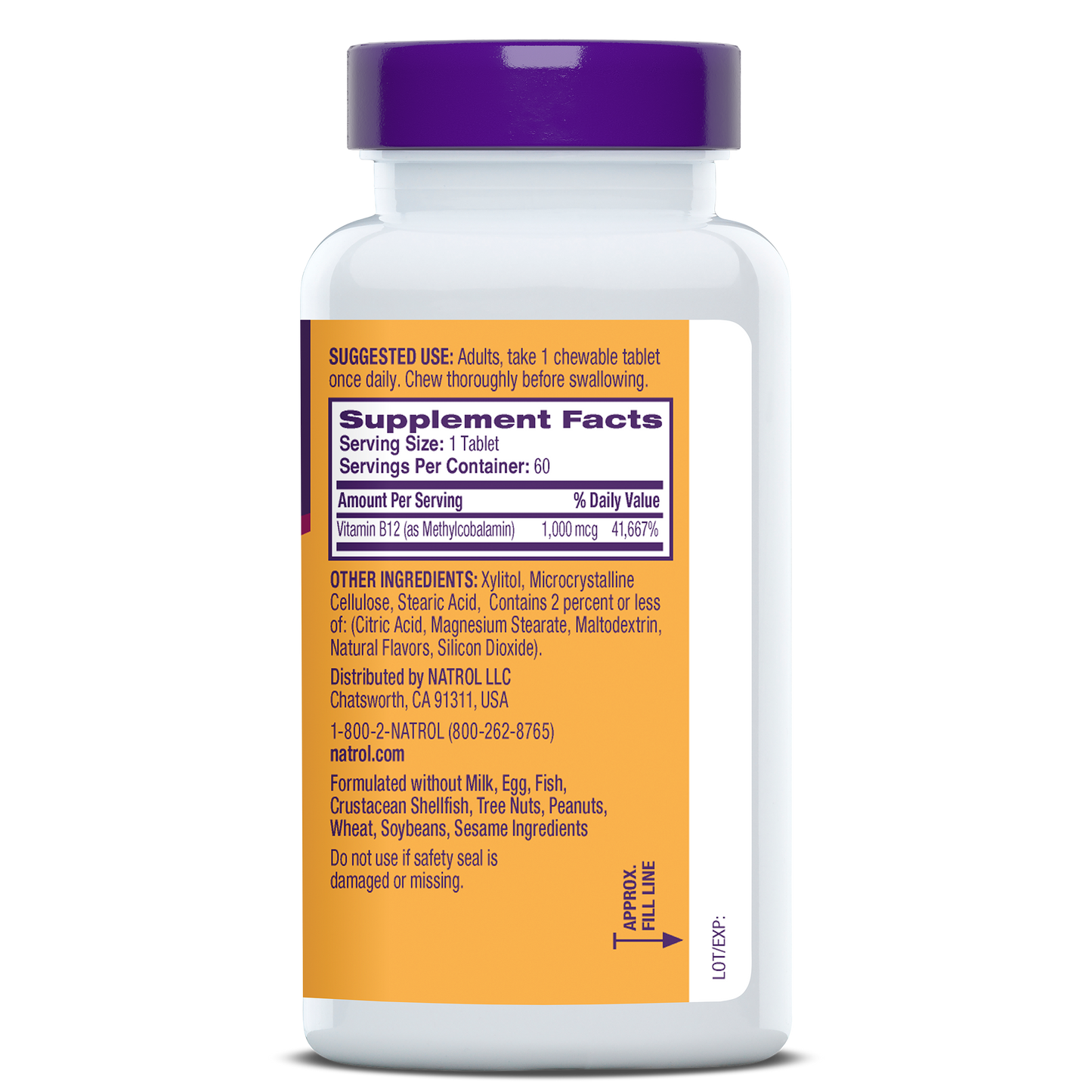 Methyl B-12 1000mcg Lemon Chew