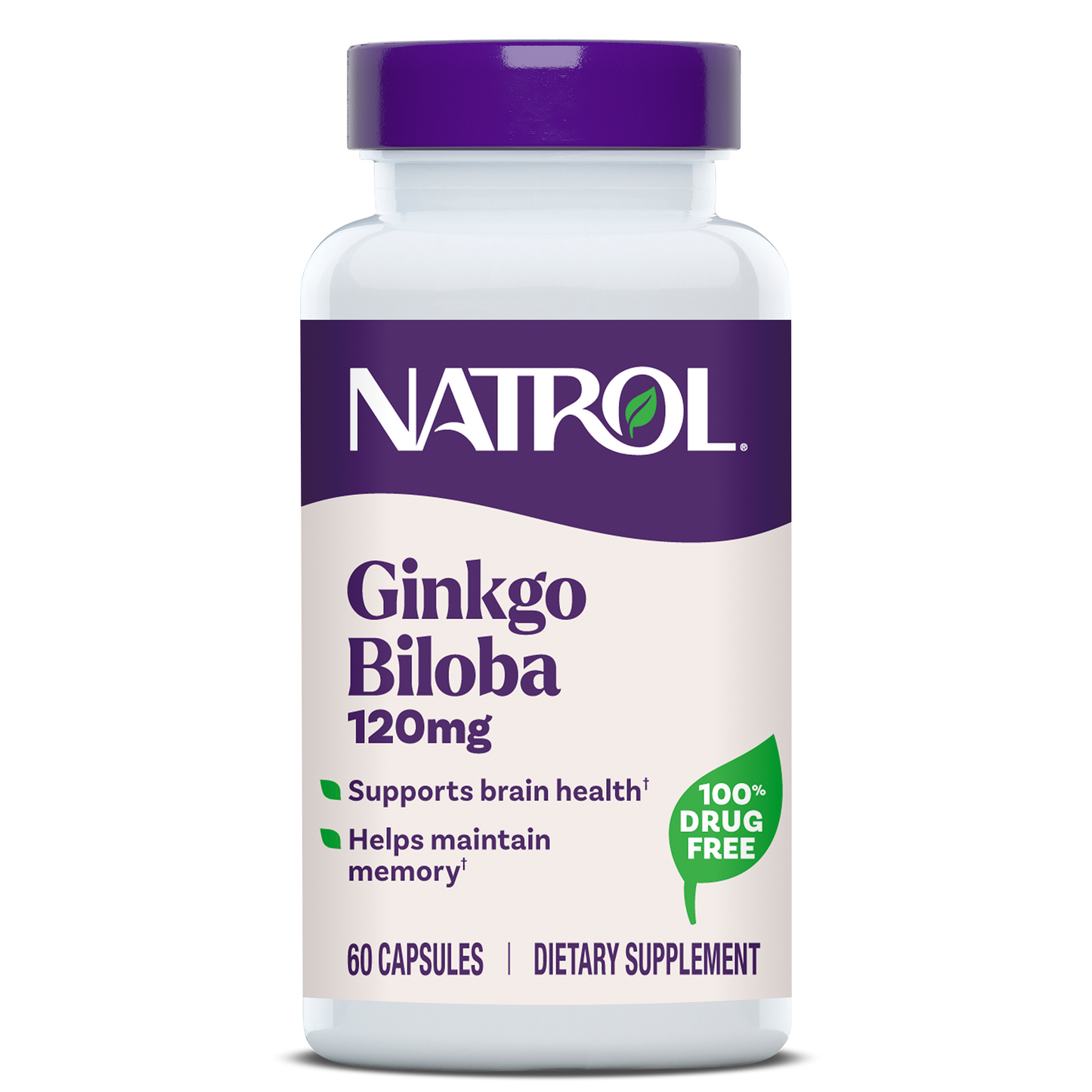 Ginkgo Biloba Brain Health Capsules - 120mg